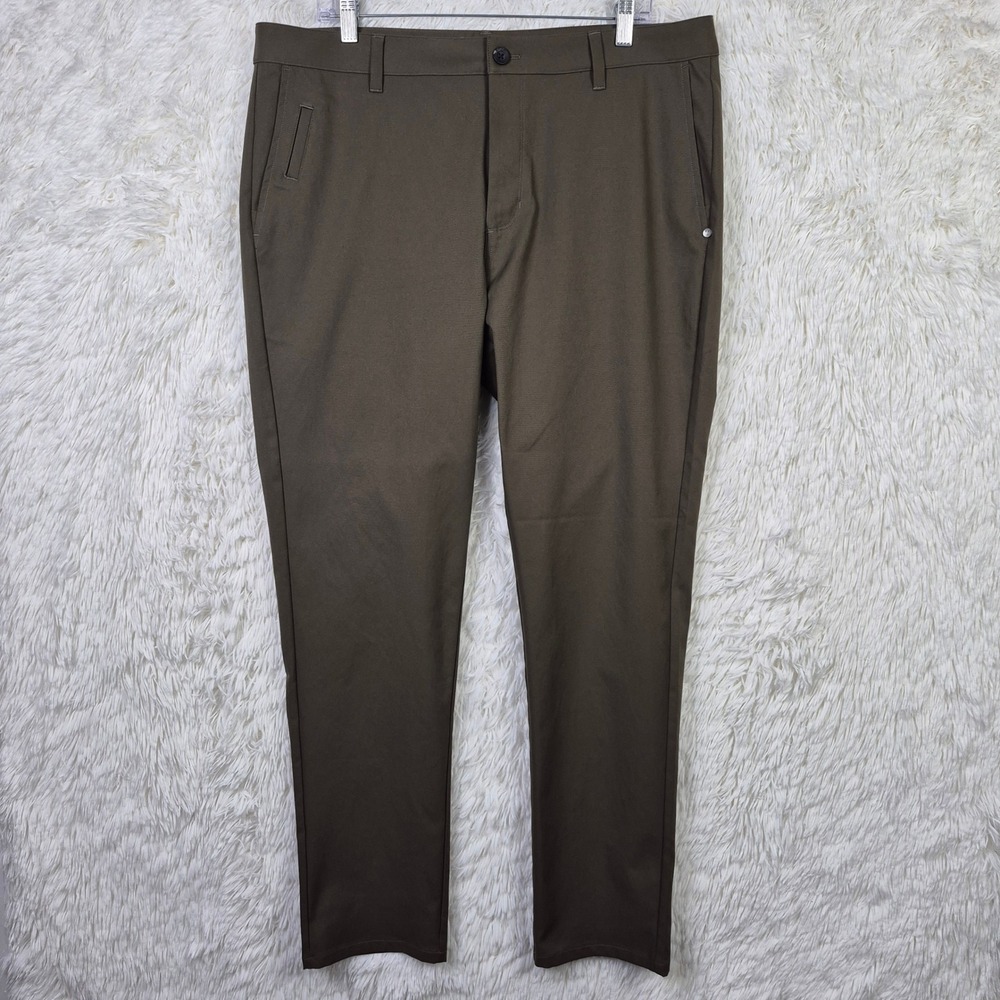 Vuori Cascade Chino Pant Mens 36 Dark Oregano Brown Technical Stretch V427 - Picture 1 of 12